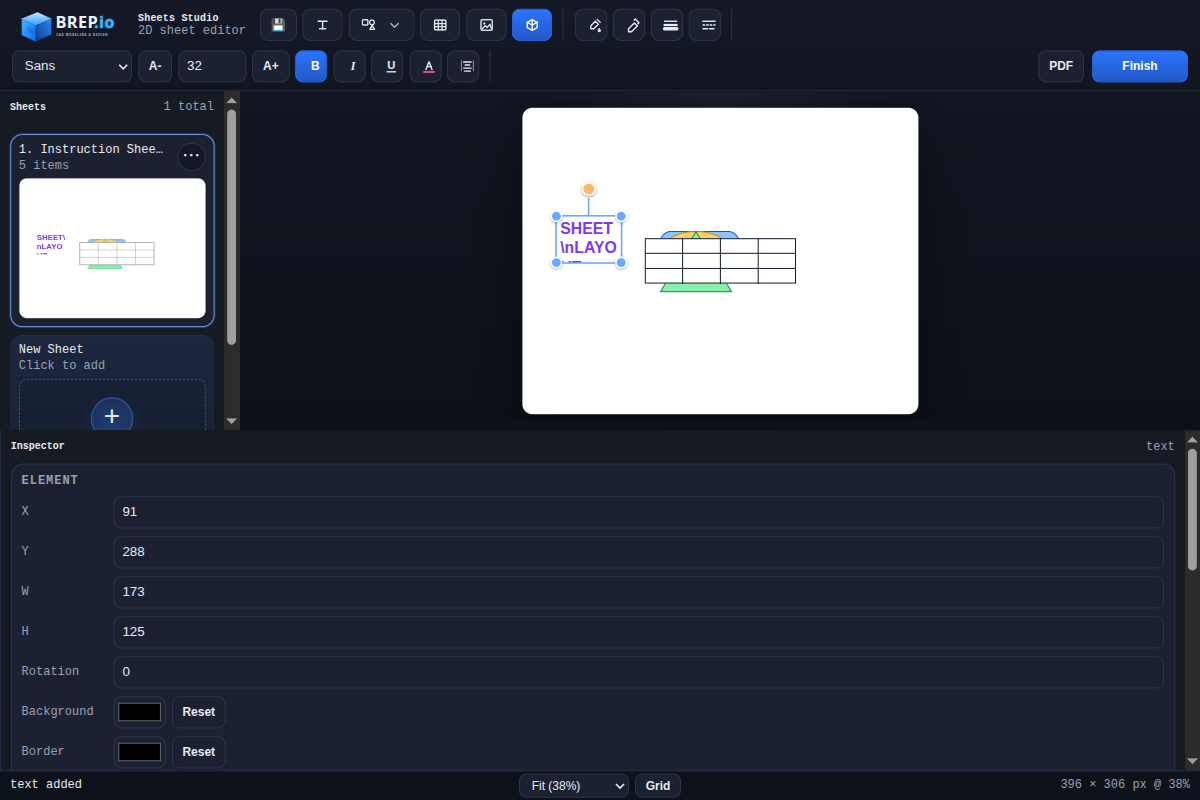 2D Sheets Mode