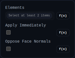 Coincident Constraint dialog