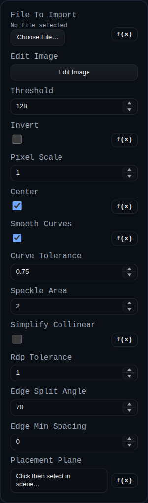 Image to Face feature dialog