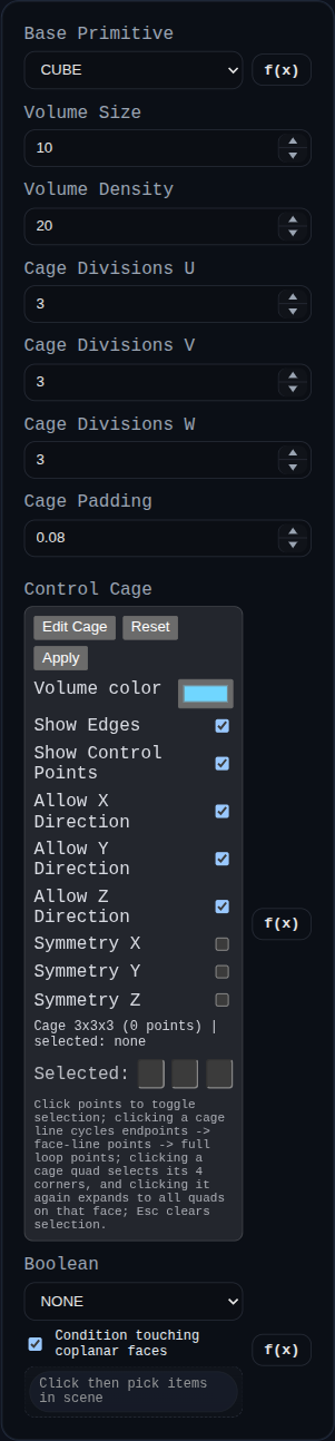 NURBS Face Solid feature dialog