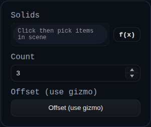 Pattern Linear feature dialog