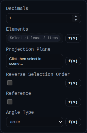 Angle Dimension dialog
