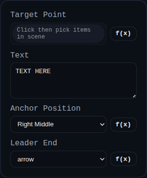 Leader annotation dialog